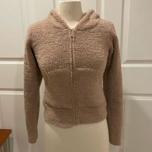 Barefoot Dreams CozyChic Zip-up Hoodie Camel XS